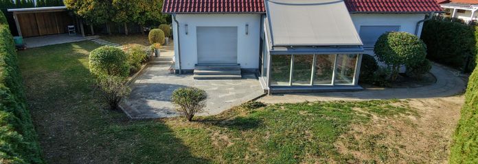 Geniş aile için modern mimar tasarımlı ev – Außenansicht von Südosten
