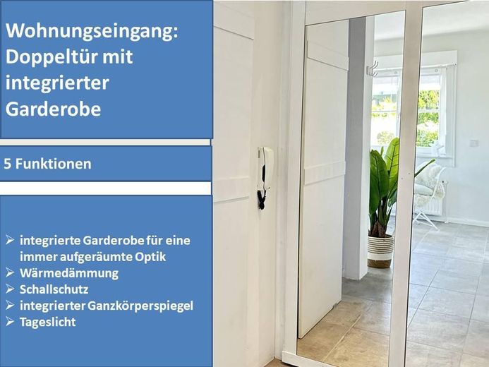 Doppeltür mit 5 Funktionen