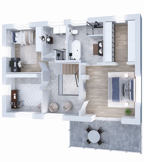Esclusiva casa unifamiliare KFW 40+ con appartamento indipendente e ampio giardino – Grundriss OG