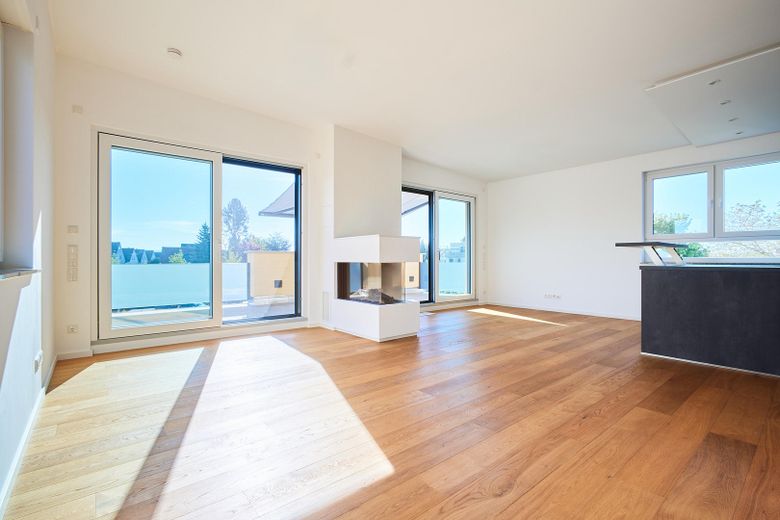 Einzigartige Dachterrassenwohnung - 3-FH - Erstbezug – Ess-/Wohnbereich