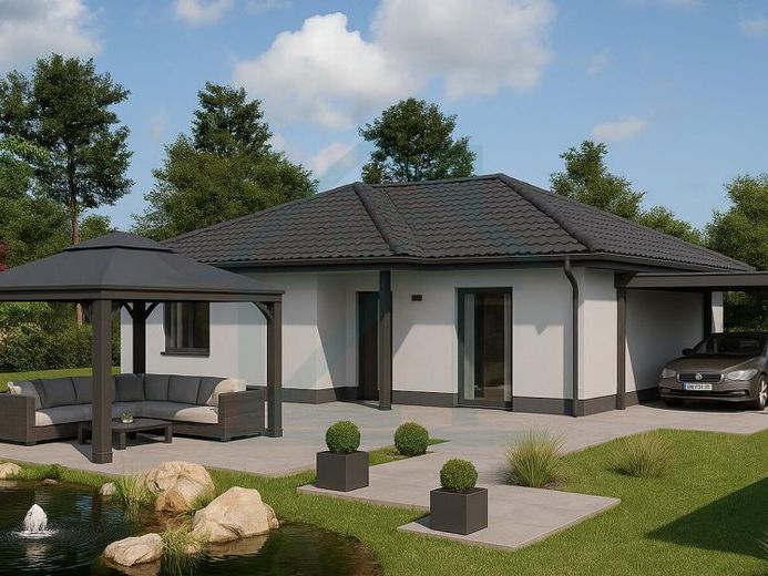 Massiver Bungalow mit 120 m² Wohnfläche inkl. ca, 1.000 m² Grundstück in Rothenstein-Ölknitz. – फोटो 1