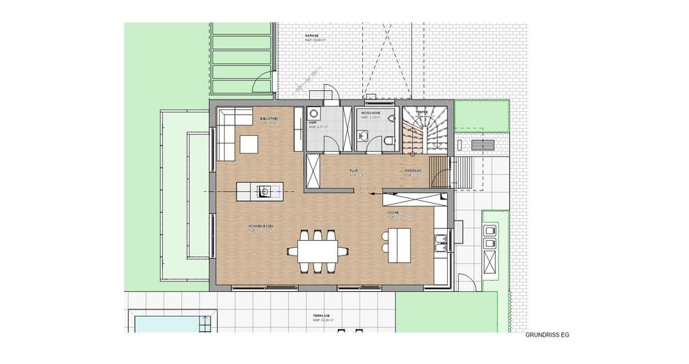 Buchschlag Freist. EFH, 500 qm Grundstück, 278 qm Wohnfläche mit Pool und Doppelgarage – Foto 12