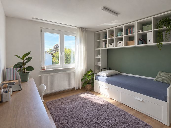 Veel ruimte, een grote tuin en volop thuisgevoel – aantrekkelijk vrijstaand huis voor het gezin – Zimmer 3