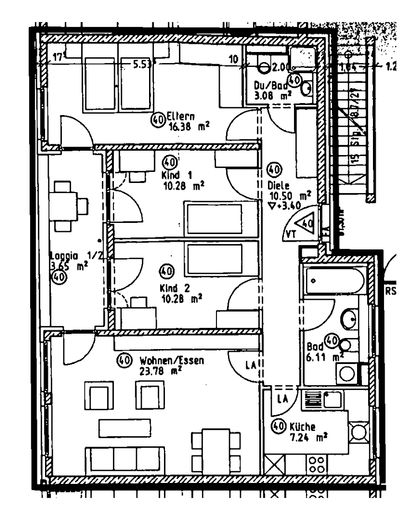 Grundriss Wohnung