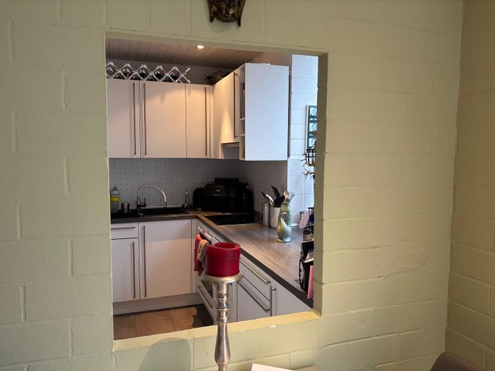 Blick in die Küche -Maisonette
