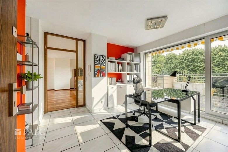Penthouse a Köln-Weiden - ascensore, garage sotterraneo e fantastica terrazza sul tetto – Flur - (KI generiert)