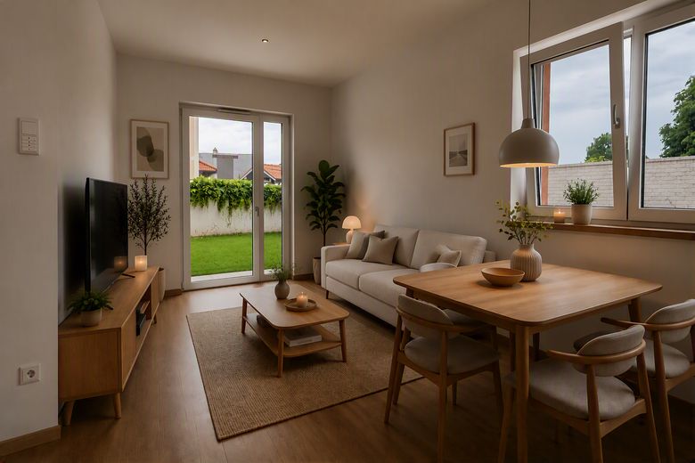 Barrierefrei 2-Zimmer - Neubauwohnung mit Balkon & Aufzug – KI-generiertes Beispielbild