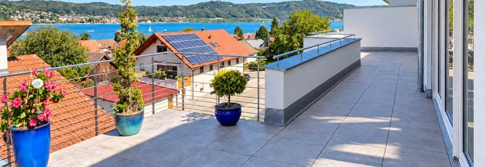 Accessible penthouse | 157 m², large terrace & excellent lake views – NO COMMISSION – Aussicht Seeseite