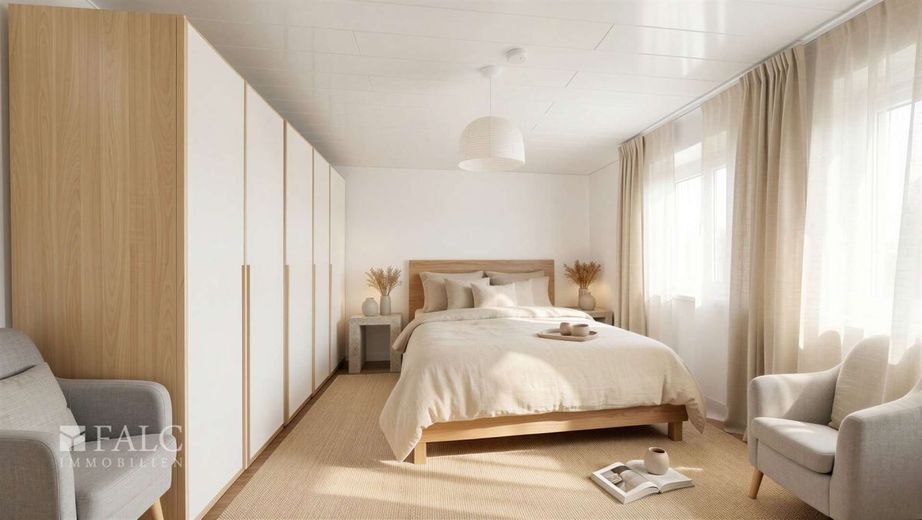 Ankommen. Wohlfühlen. Bleiben. Großzügige Wohnung in Bad Friedrichshall – 1. OG Schlafzimmer - (KI generiert)