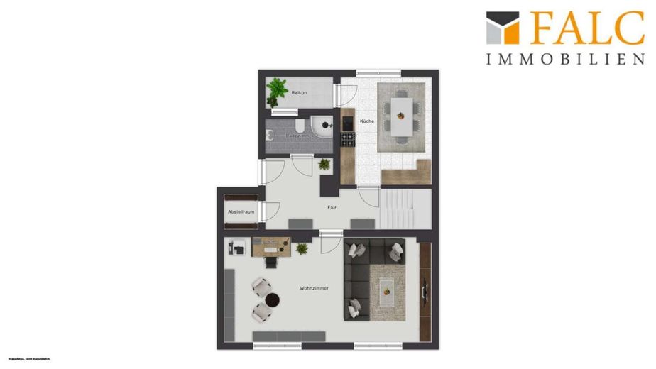 Maisonetteflair trifft Stadtleben: Stilvolle 3 Zimmerwohnung über den Dächern von Elberfeld! – Grundriss Obergeschoss
