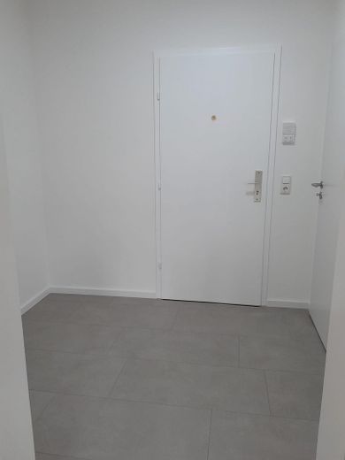 First occupancy after complete renovation/bright apartment approx. 43 m²/in the greenery with balcony/6 min walk to Westpark – Flurbereich/Eingangstüre