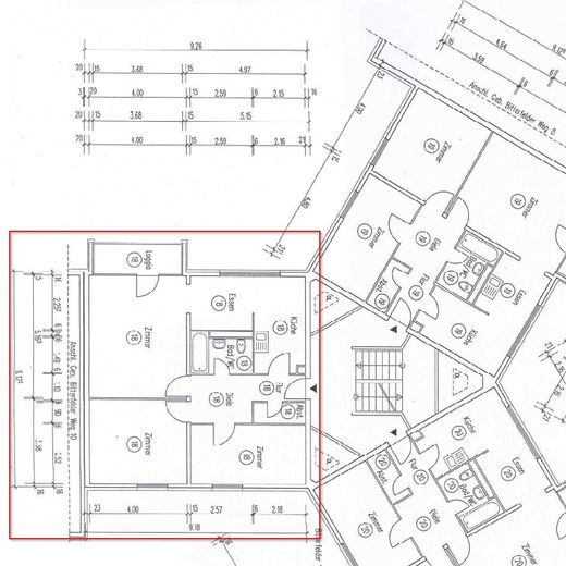 PROVISIONSFREI! 3,5 Z. Wohnung 78m² – Grundriss 3. OG WHN Nr. 18