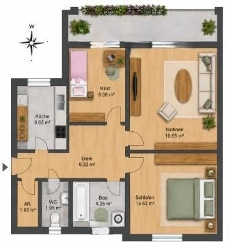 Charmante 3-Zimmer-Wohnung mit Westbalkon – gepflegt, hell und gut geschnitten – Foto 18