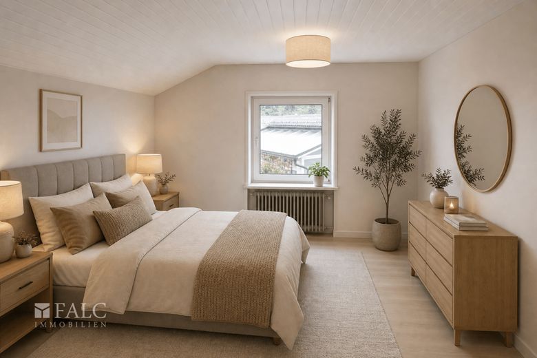Familien- und Mehrgenerationenhaus mit großem Garten und viel Potenzial – OG Schlafzimmer KI