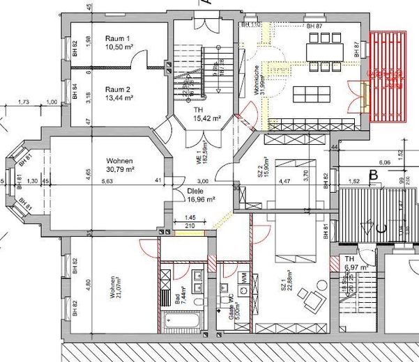 6 Zi Wohnung im Giebichenstein mit Stellplatz – Foto 7