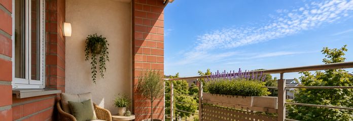 Seniorengerechte und barrierefreie 2,5-Raum-Wohnung mit Südloggia in Dinslaken-Hiesfeld! – Balkon