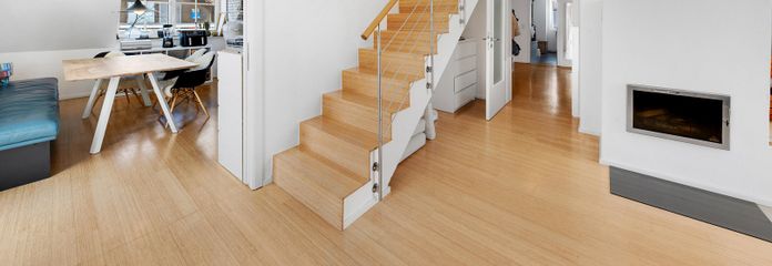 Design-Maisonette (Alleinige Etage) | KfW-A+, Galerie, Kamin | nahe S-Bahn Untermenzing – Wohnbereich