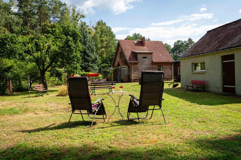 Blick aufs Haus