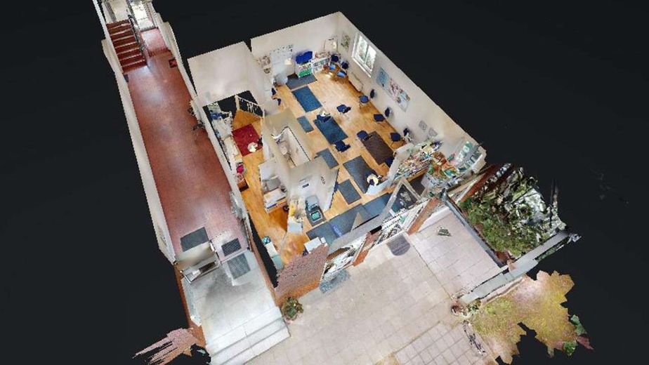 Flexible Gewerbe-/Wohneinheit mit Schaufenster &amp; Stellplätzen - ruhig &amp; citynah bei Berlin – 3D Grundriss
