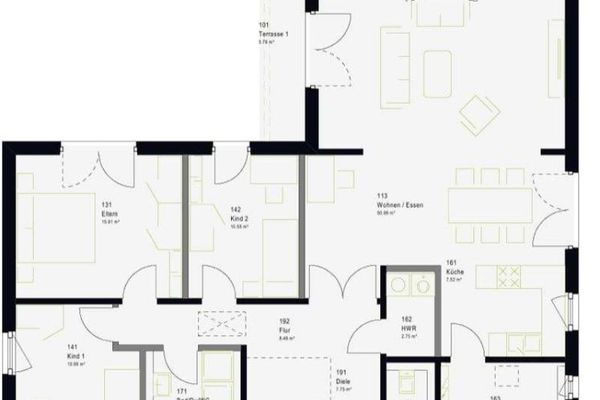 820 m² per casa, cane e dondolo – 136 m² da abitare