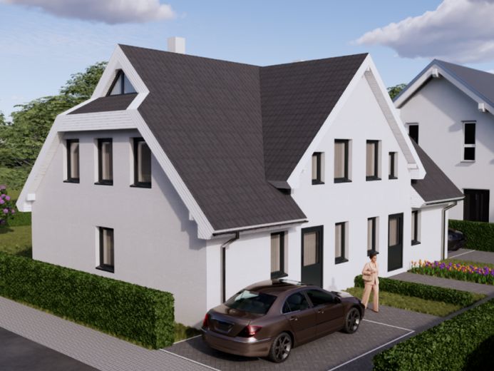 Neubau! 1 von 4, exklusiven Doppelhaushälften, nur 10min bis Stralsund! – Foto 1