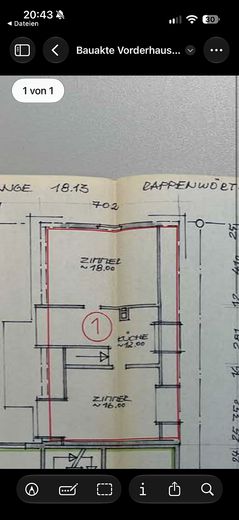 Huis in plaats van appartement – gemoderniseerd voorhuis met tuin – Obergeschoss