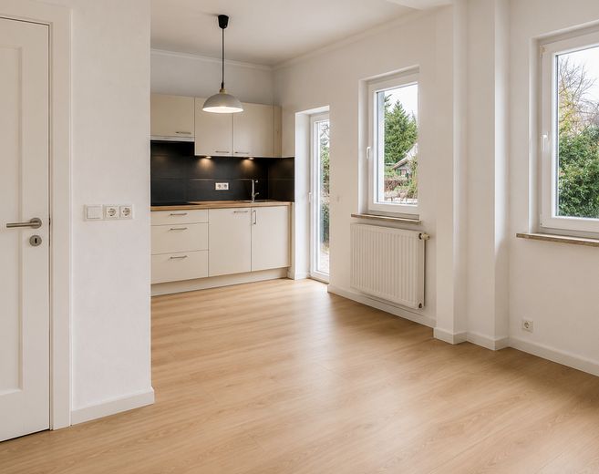 Plenty of space for the whole family – renovated terraced house, available for immediate occupancy & commission-free – Küchenbereich EG