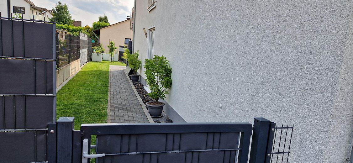 Eingezäunter Garten