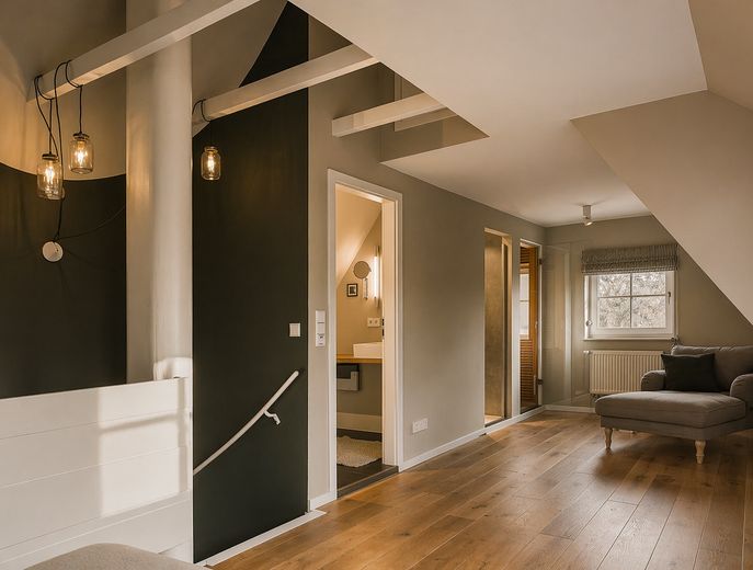 NEUER PREIS: Reetdachhaus mit 3 FeWos in SPO–sofort nutzbares Invest, bis zu 90.000 € Einnahme – Wellness Galerie Appartment L