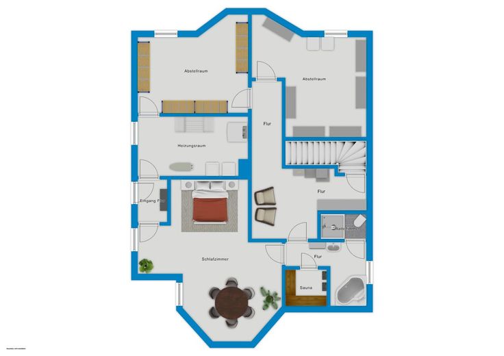 Großzügigkeit neu definiert: EFH, Pool &amp; 2.790 m² Grundstück in Dölau – Untergeschoss