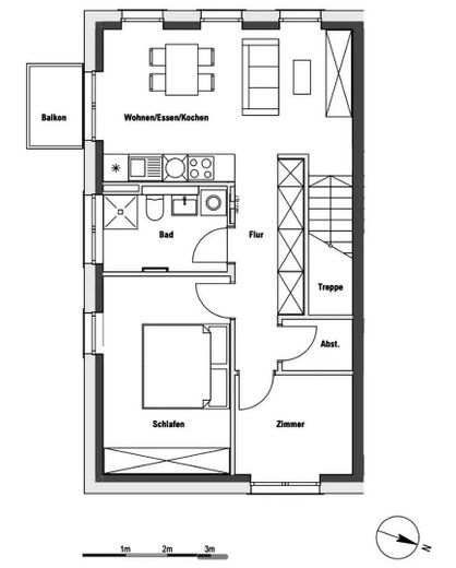 Attraktive 3-Zimmer-Wohnung – familienfreundlich & ruhig gelegen – Grundriss