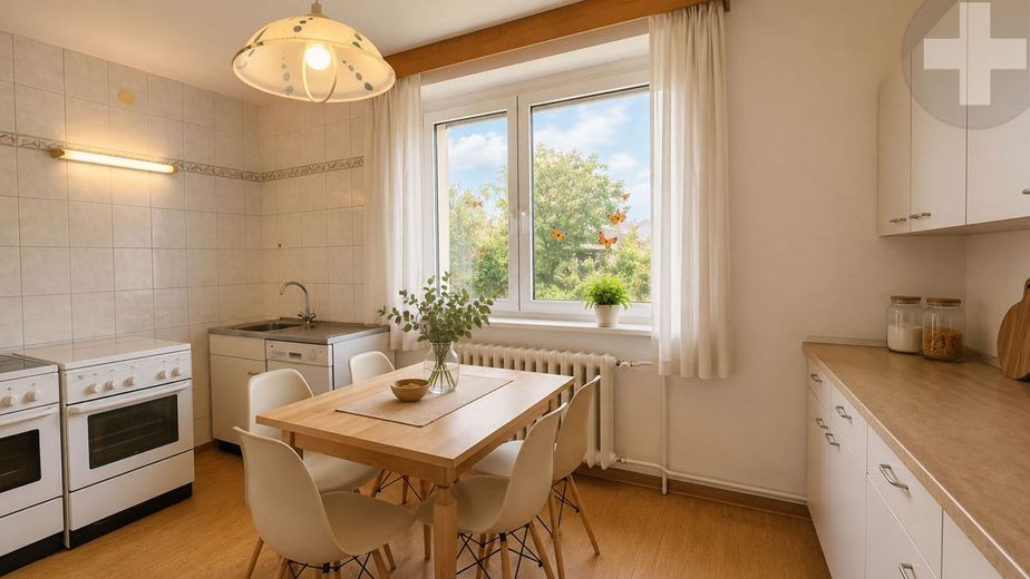 Praktische Küche - Kochen mit Ausblick