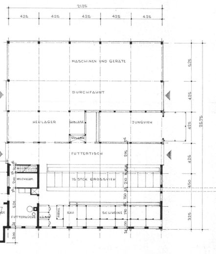 Domaine rural isolé avec infrastructure autonome – 4 ha, fonctionnement en îlot, autosuffisance | Sans agent immobilier – Grundriss Scheune