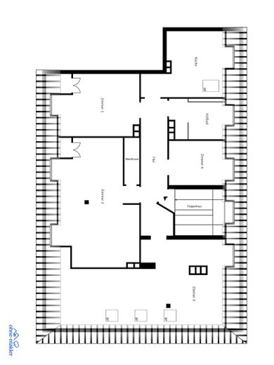 Altbautraum mit 110m² im DG, frisch renoviert, 4-Zimmer, mit neuer EBK und Gartennutzung – Grundriss Wohnung