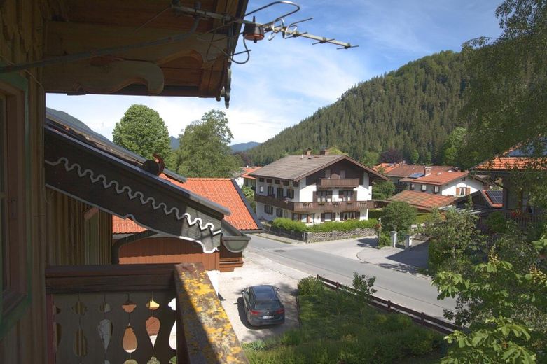 Blick auf die Berge.