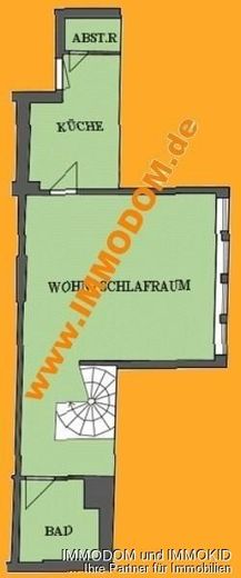 Appartement in Zwickau mit BALKON, EINBAUKÜCHE und Personenaufzug im Dachgeschoss zu vermieten! – Grundriss