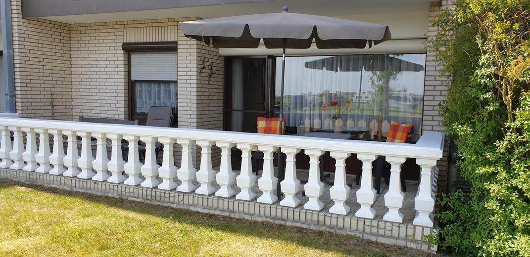 Möbliert und bezugsfertig: 2-Zimmer-Wohnung nahe Büsum – Terasse