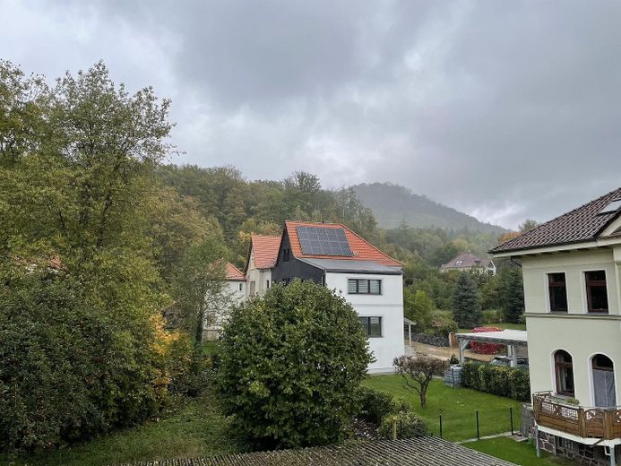 Idyllische Villa/Mehrfamilienhaus in grünem Erholungsort (Harz) - mit Ausbau-/Investmentpotential – Blick 2. OG Nordosten