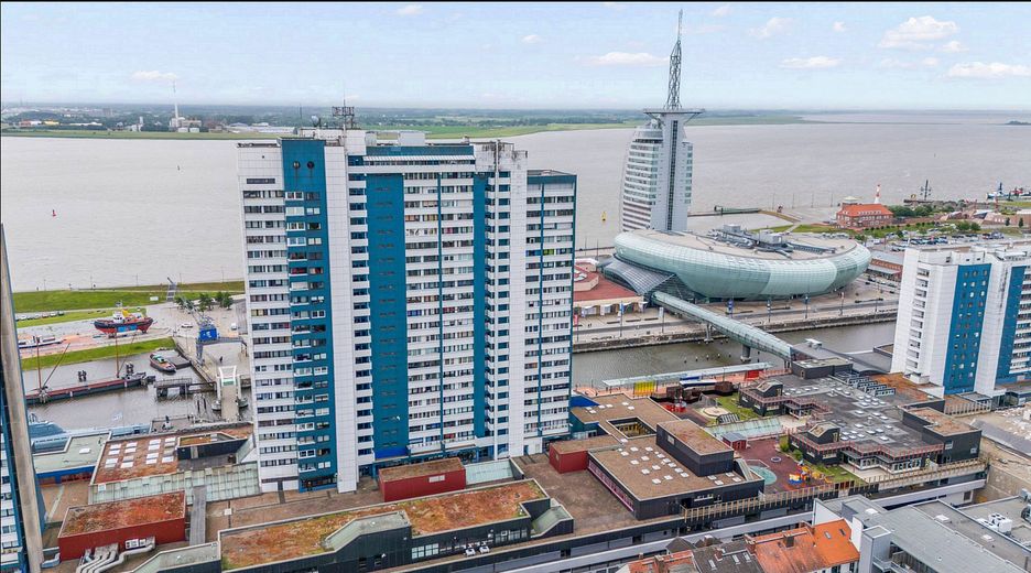 Esclusivo appartamento in città con vista spettacolare su Bremerhaven – pronto per essere abitato – senza provvigione! – Ansicht