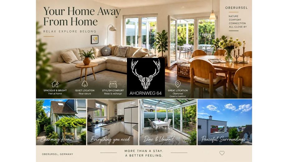 Modernes Haus in Oberursel nähe FIS und EDEKA – Feel Like Home