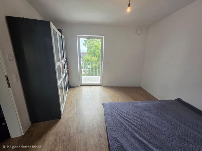 Moderne 2-Zimmer-Wohnung mit Balkon & Loggia, EBK und Stellplatz in Hannover-Anderten – Schlafzimmer
