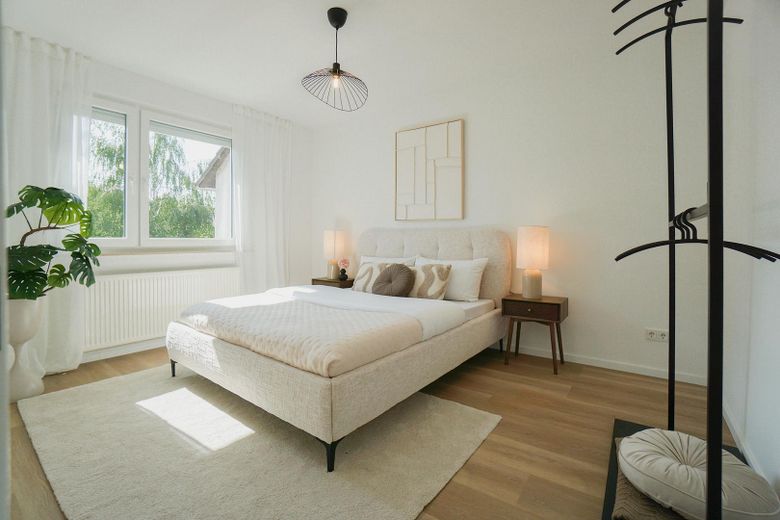 *Einziehen und wohlfühlen* - Ihr stilvoll renoviertes energieeffizientes Reihenhaus in WF – Schlafzimmer Obergeschoss