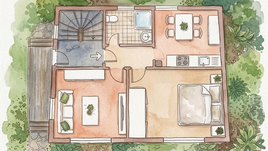 Einfamilienhaus - Romantischer Altbau mit Stil und großem eingewachsenem Garten zum Selbstausbau – Dachgeschoss