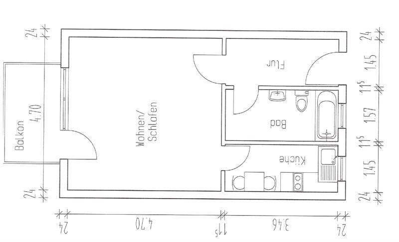 Grundriss Waldenburger Straße