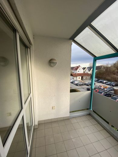 Affascinante appartamento su due livelli direttamente accanto al Rügener Park a Gersthofen – Balkon