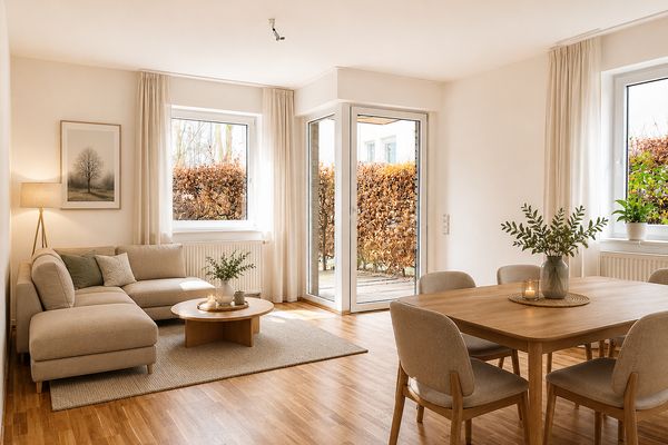 Balkon ve Teraslı, Engelsiz 2 Odalı Daire (Salon-Yatak Odası-Mutfak) – Sakin ve Merkezi