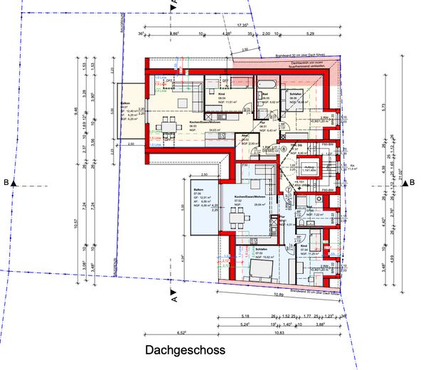 Baugründstück mit Blick auf den Mühlgraben / Saale inkl. Baugenehmigung für Mehrfamilienhaus – DG