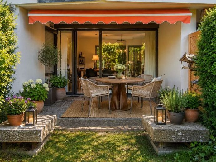 Hochwertige 4-Zimmer-Terrassenwohnung auf zwei Ebenen, Tiefgarage und Dachpool in Göggingen – Foto 1