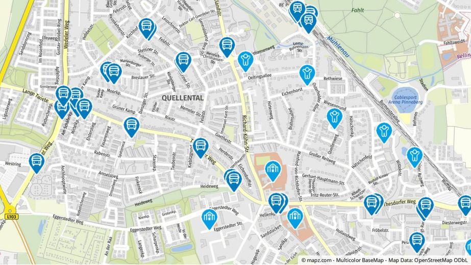 Erdgeschosswohnung - sofort bezugsfertig und leerstehend – Geolyzer Kartenausschnitt