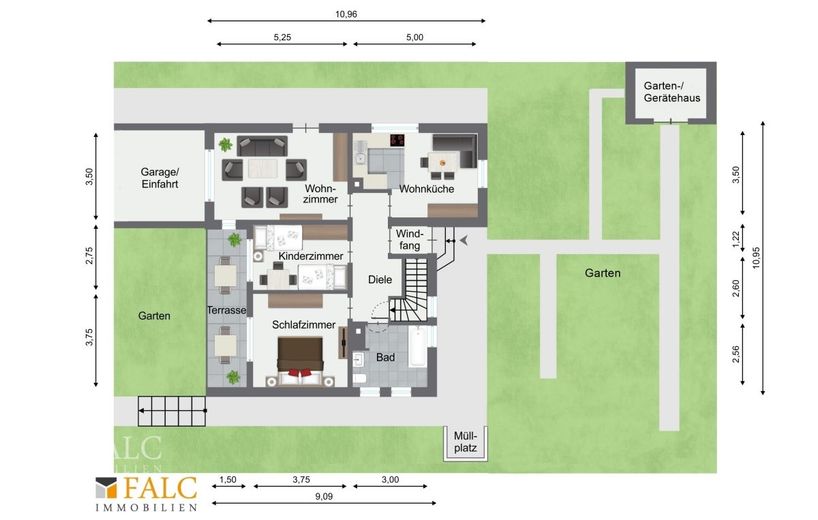 Idylle &amp; Raum vereint: Ein- bis Zweifamilienhaus in perfekter Lage in Gemmingen - FALC Immobilien – Erdgeschoss